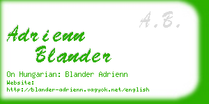 adrienn blander business card